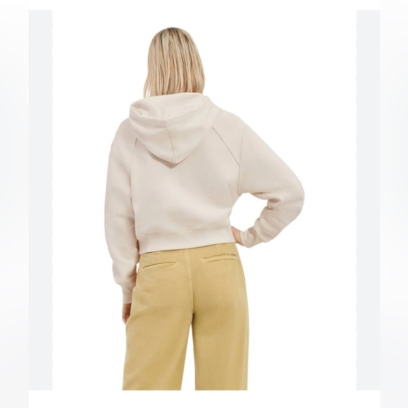 NWT UGG women Helene Hoodie sweatshirt cream neutral XL - Picture 4 of 13